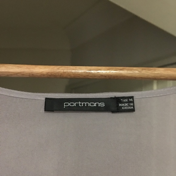 Portmans Grey Frilled Tunic Size 14 - Picture 13 of 14
